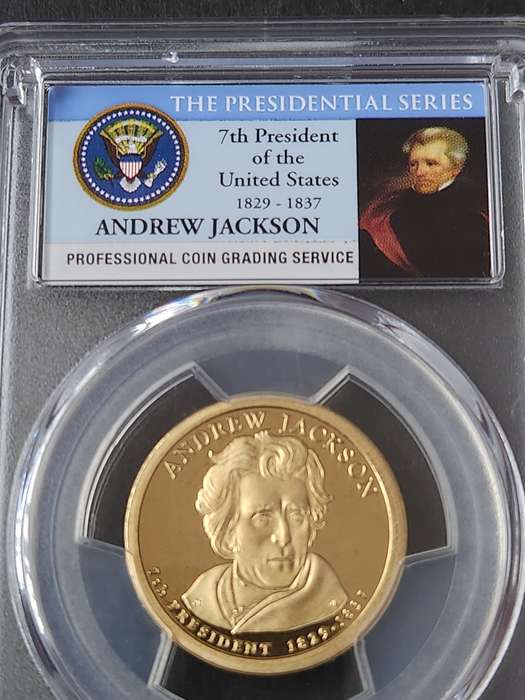 The Presidential Series USA 1 Dollar 2008-S 7th President of US Andrew Jackson 1829-1837