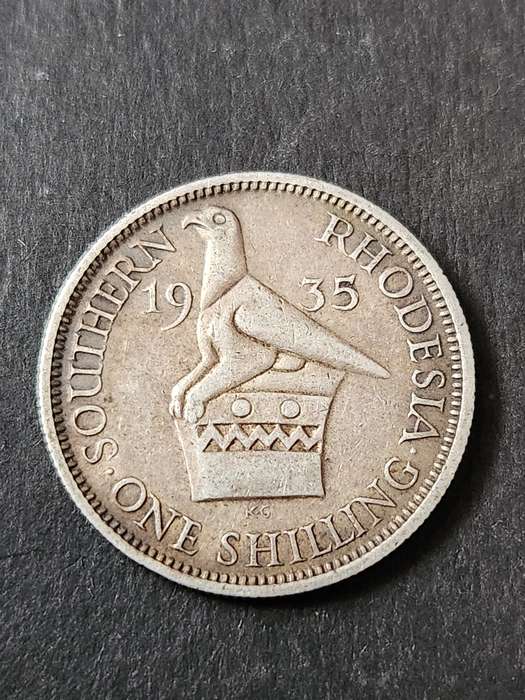 Southern Rhodesia One Shilling 1935 Silver