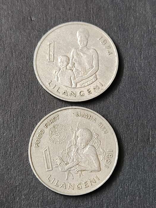 2 x Swaziland One Elangeni 1974/1981