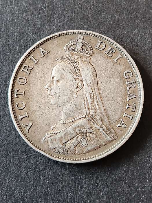 UK Double Florin Queen Victoria 1890 (nice condition)