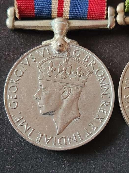 3 x WW2 Medals issued to GM Robert's 580144 - 1939-1945, Defence Medal and Africa Service Medal Silv