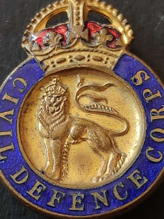 Civil Defense Corps Enamel Pin Badge