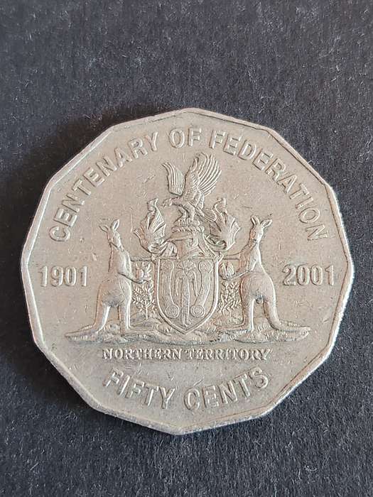 Australia 50 Cents Centenary of Federation Northern Territory (1901-2001)