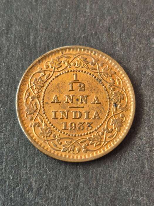 India 1/12 Anna 1933 (nice condition)