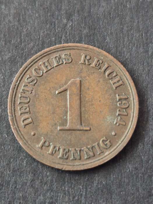 Deutsches Reich One Pfennig 1911