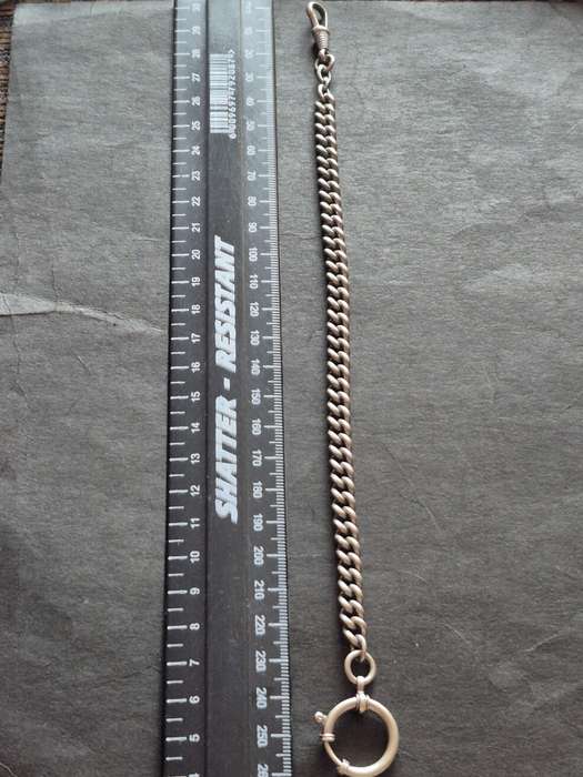 Vintage Silver Plated Fob Chain 258mm