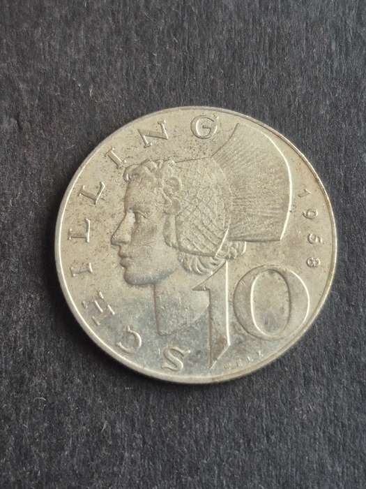 Austria 10 Schilling 1958 Silver