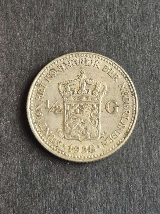 Nederlands 1/2 Gulden 1928 Silver