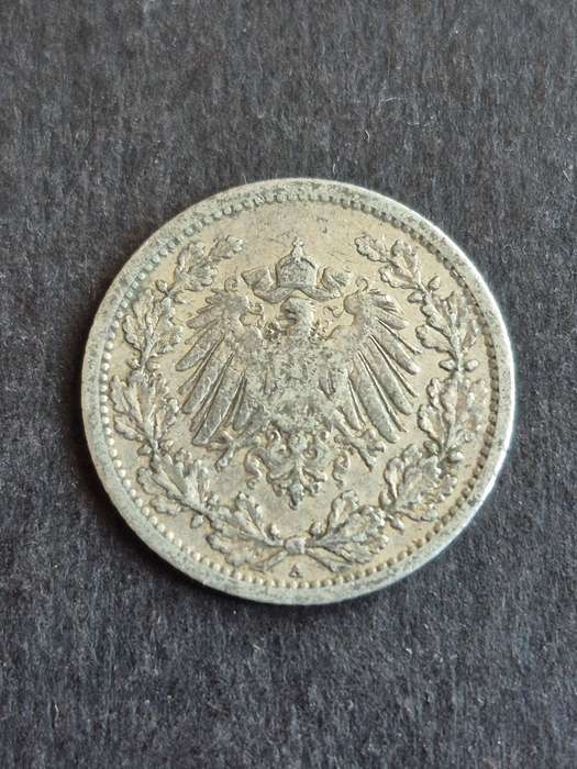 Deutsches Reich 1/2 Mark 1907 Silver
