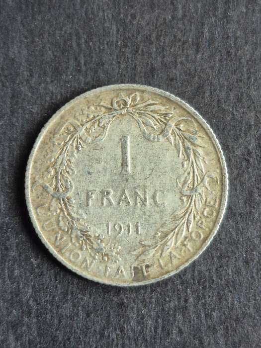 Belgium One Franc 1911