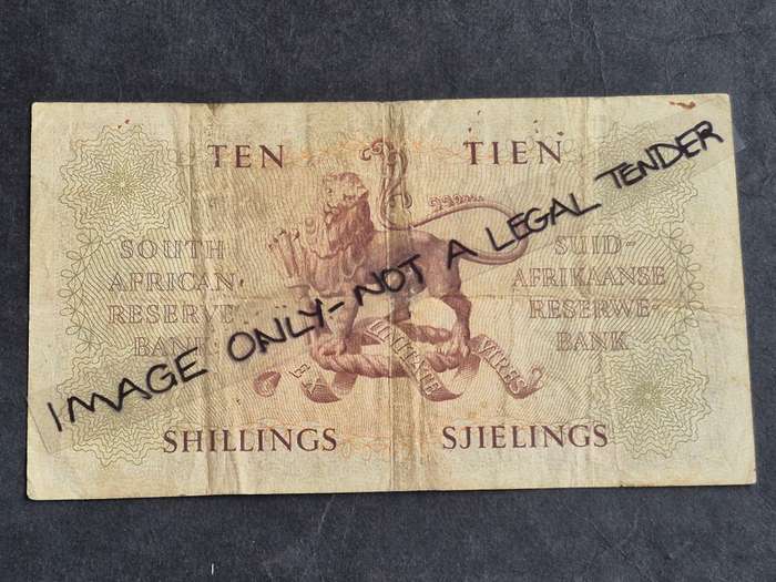 MH de Kock 10 Shillings 12/12/51 A/E