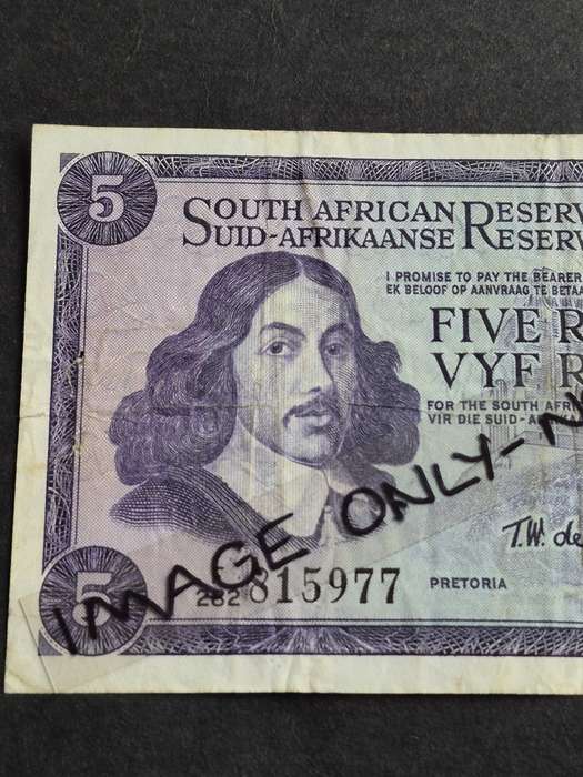 TW de Jongh Five Rand 3rd issue 1975