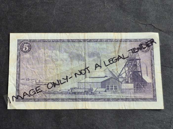 TW de Jongh Five Rand 3rd issue 1975