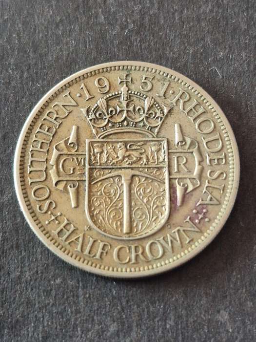 Southern Rhodesia 1/2 Crown 1951