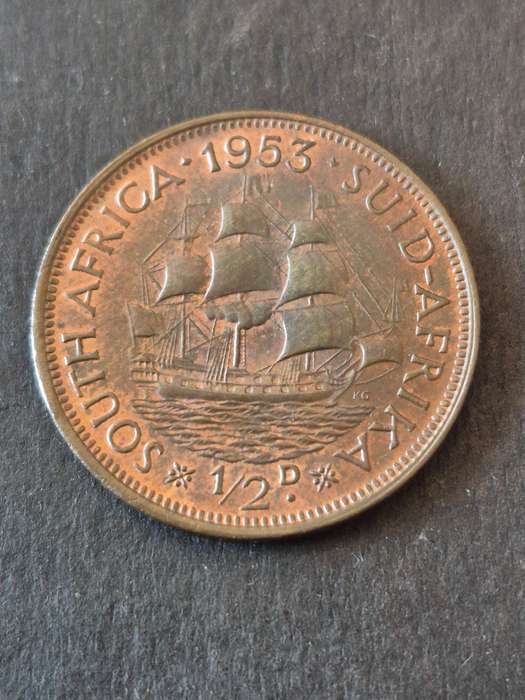 Union 1/2 Penny 1953 (nice condition)