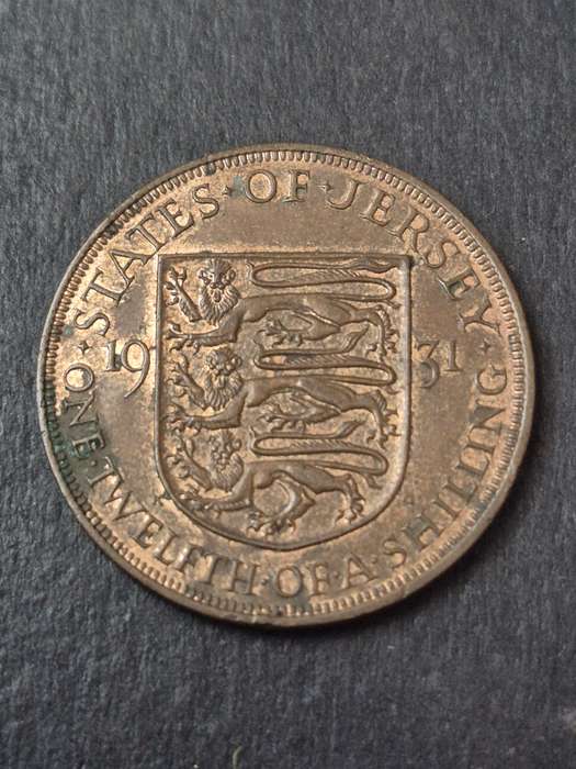 States of Jersey One Twelfth of a Shilling 1931