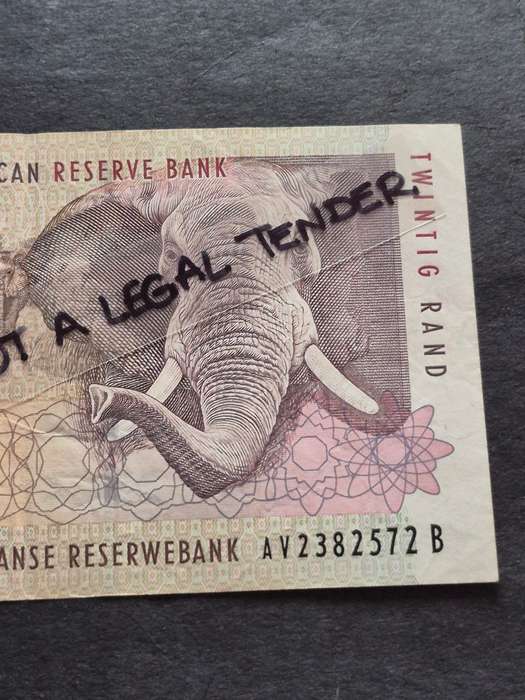 TT Mboweni Twenty Rand 1st issue 1999