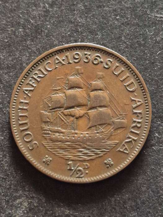 Union 1/2 Penny 1936