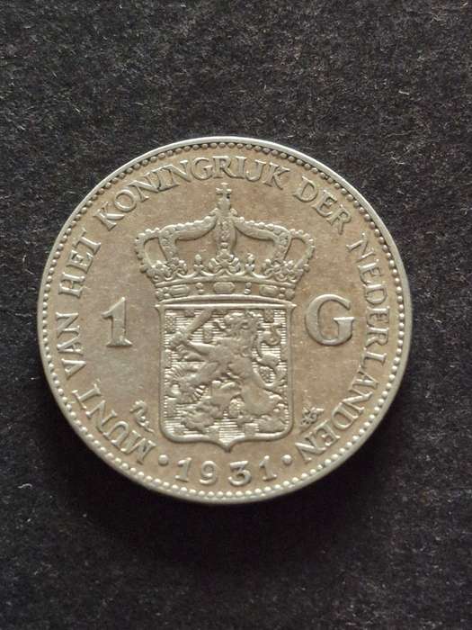 Nederlands One Gulden 1931 Silver