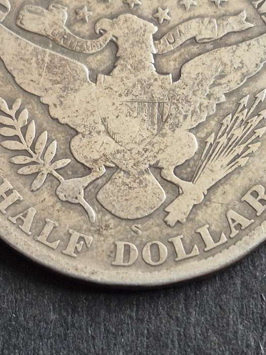 USA Barber 1/2 Dollar 1905S Silver