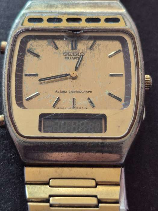 Vintage Men's Seiko Quartz Alarm Choreograph Watch (not working)