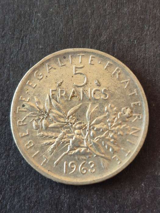 France 5 Francs 1963