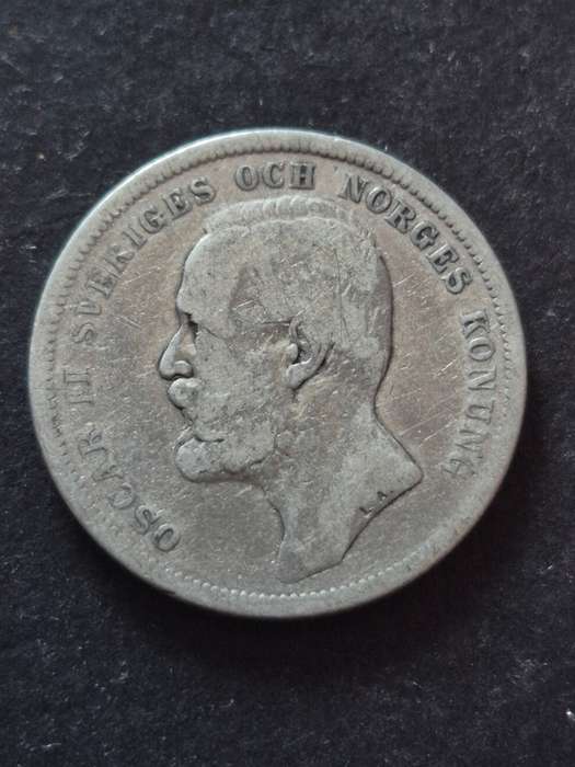 Norway One Krona Oscar II 1890
