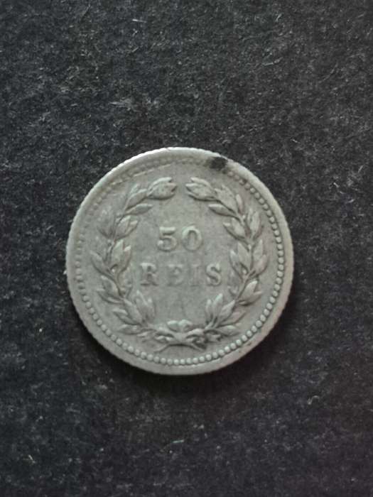 Portugal 50 Reis 1893 Silver