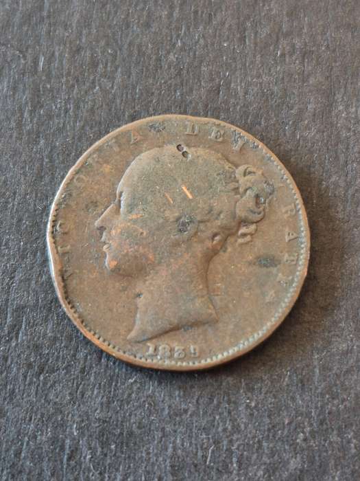 UK Farthing Queen Victoria Younghead 1839