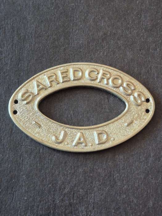 SA Red Cross Metal Badge