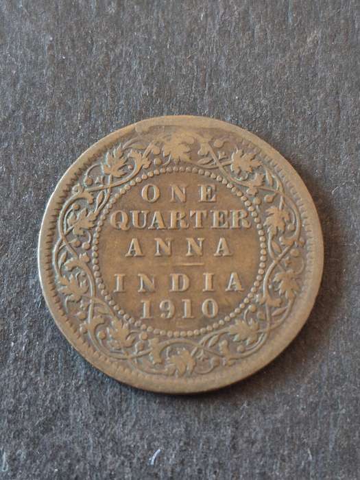 India One Quarter Anna 1910