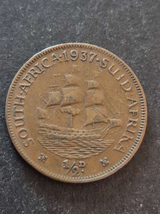 Union 1/2 Penny 1937