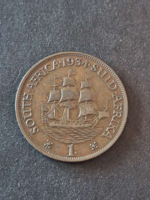 Union One Penny 1934