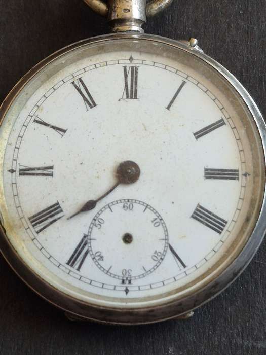 Vintage.800 Silver Fob Watch (not working)