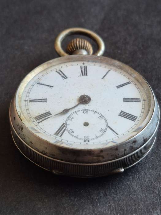 Vintage.800 Silver Fob Watch (not working)