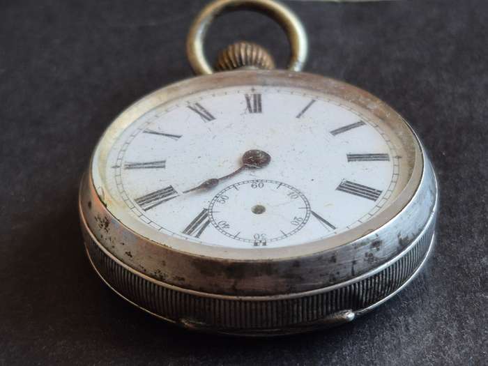 Vintage.800 Silver Fob Watch (not working)