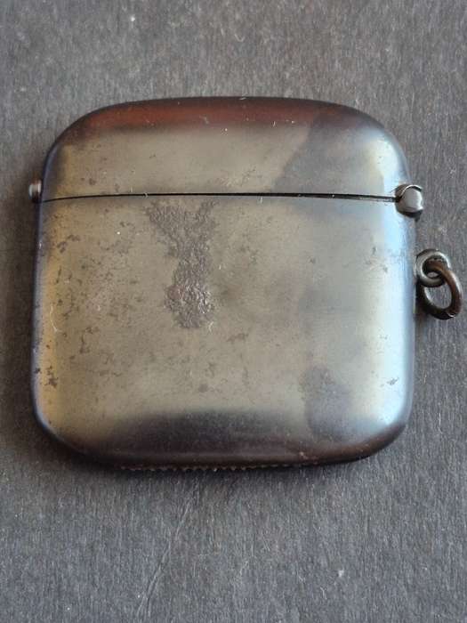 Vintage Gun Metal Vesta Case
