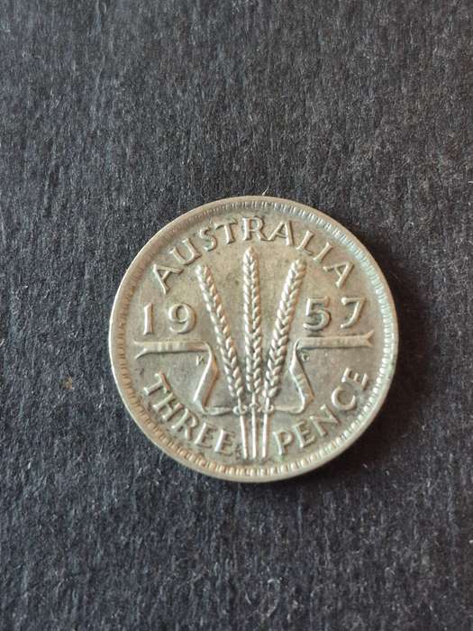 Australia Threepence 1957 Silver