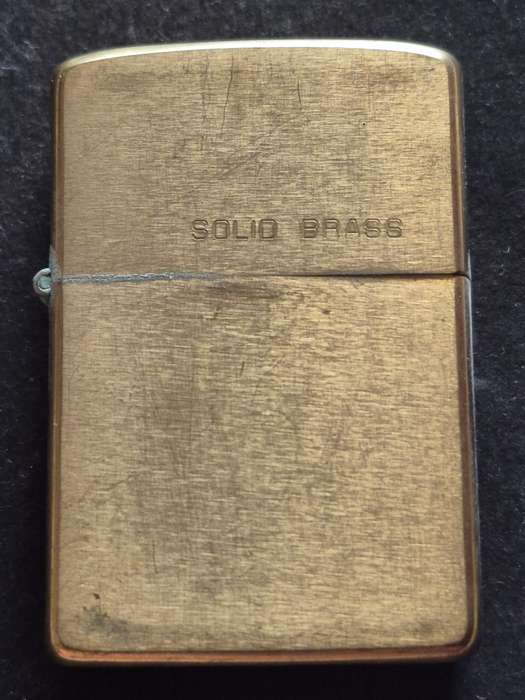 Vintage Solid Brass Zippo 1932-1984