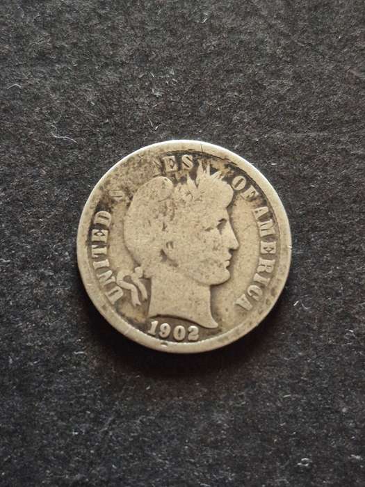 USA Barber Dime 1902  0 Silver (New Orleans Mint)- scarce date