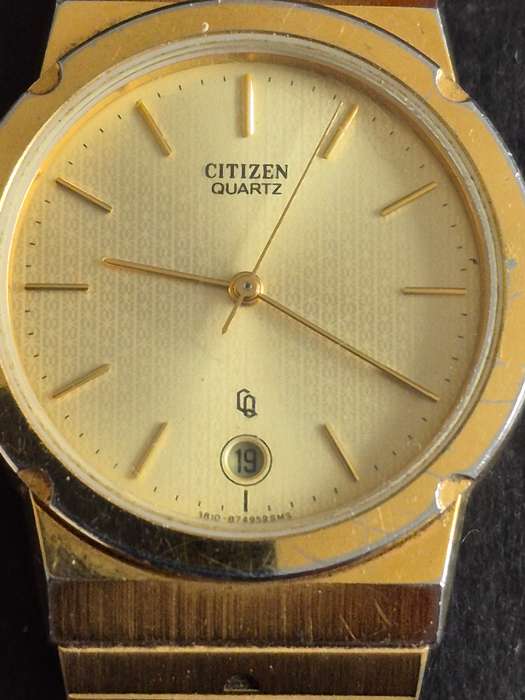 Vintage Citizen Men's Quartz Gold Plated Wrist Watch (not working)