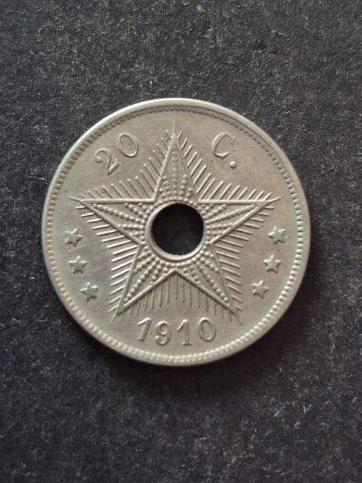 Belgium Congo 20 Centimes 1910 (excellent condition)