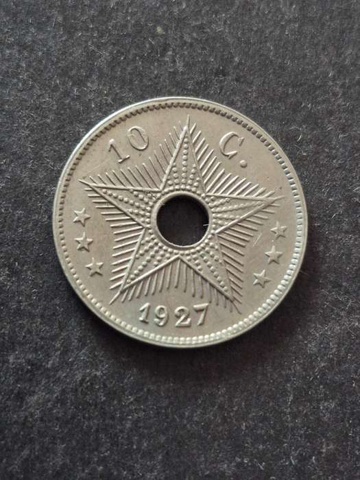 Belgium Congo 10 Centimes 1927 (excellent condition)