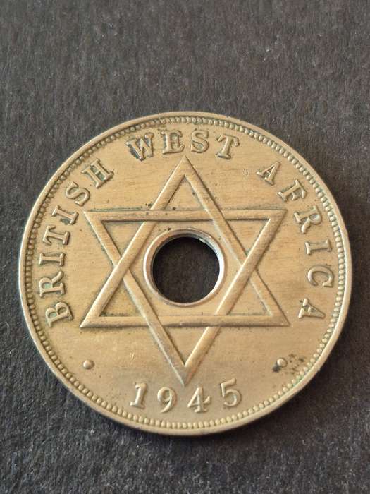 British West Africa One Penny 1945 (nice condition)
