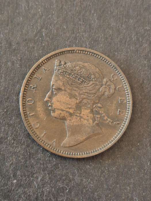 Mauritius 2 Cents 1884 Queen Victoria (nice condition)