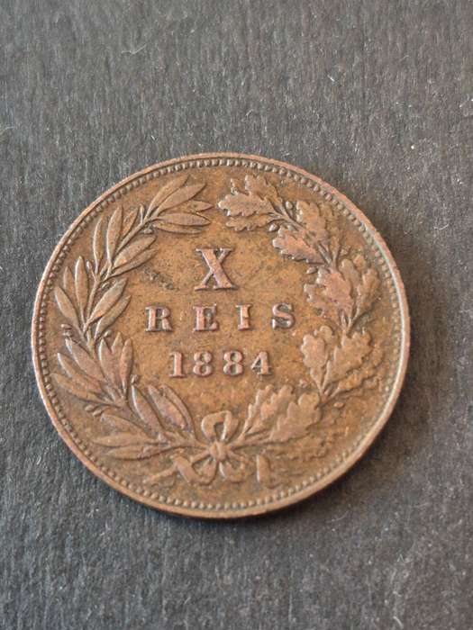 Portugal 10 Reis 1884