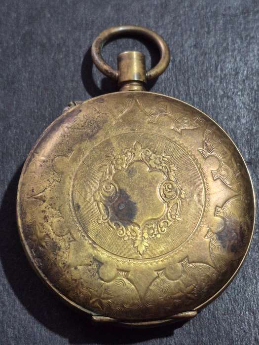 Vintage Gold Plated Superior Time Keeper Swissmade Mechanical Pocket Watch (not working) ideal for s