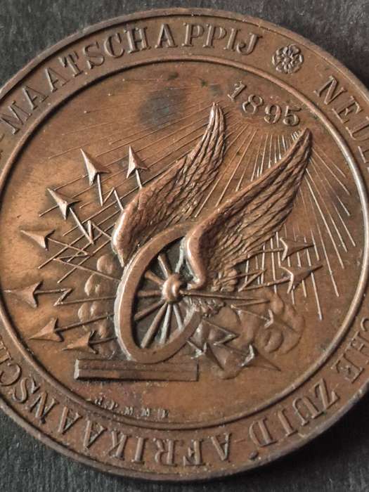 SA 1895 Opening of Delagoa Bay Railways Bronze Medallion- diameter 45 mm, weight 38 grams