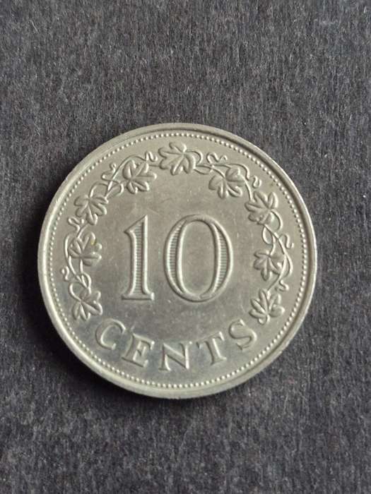 Malta 10 Cents 1972 (nice condition)
