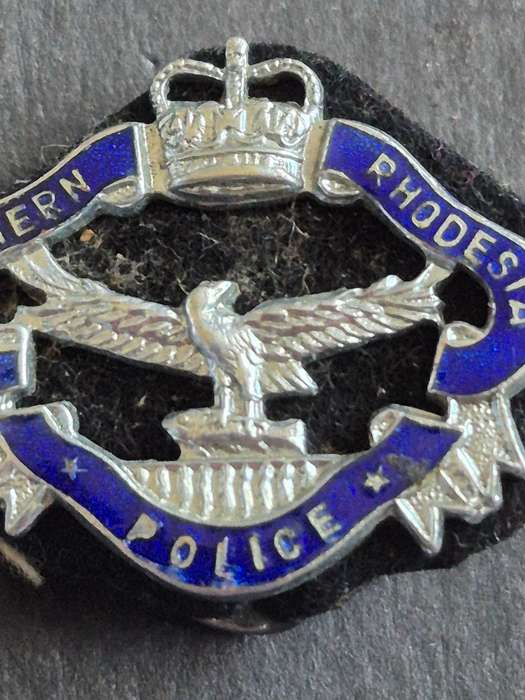 Northern Rhodesia Police Enamel Collar Badge